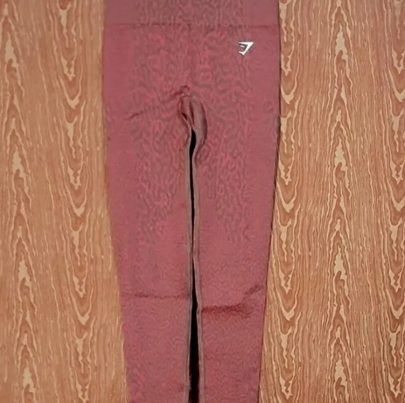 Gymshark Seamless Leggings Burgundy Adapt Camo Size XS Yoga Workout Running Gym - Picture 2 of 12